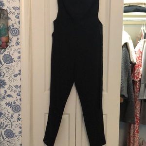 Strapless black jumpsuit